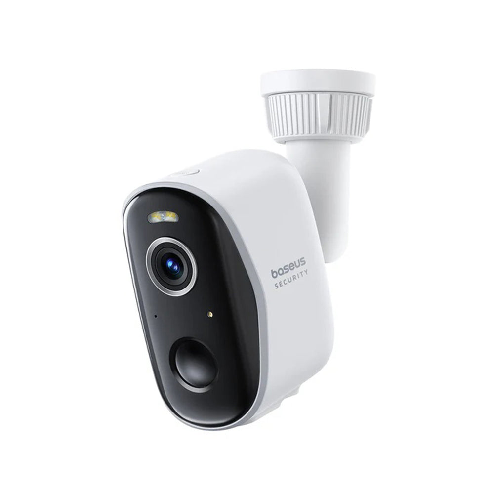Baseus - Outdoor Camera Security N1 Plus (S0TY002131) - 2K, 16GB, 2 Camera Kit, Two-way Talk, Night Vision, IP67 - Moon 