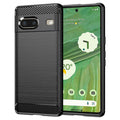 TechSuit Husa de protectie Techsuit Carbon Silicone compatibil cu Google Pixel 7, Negru