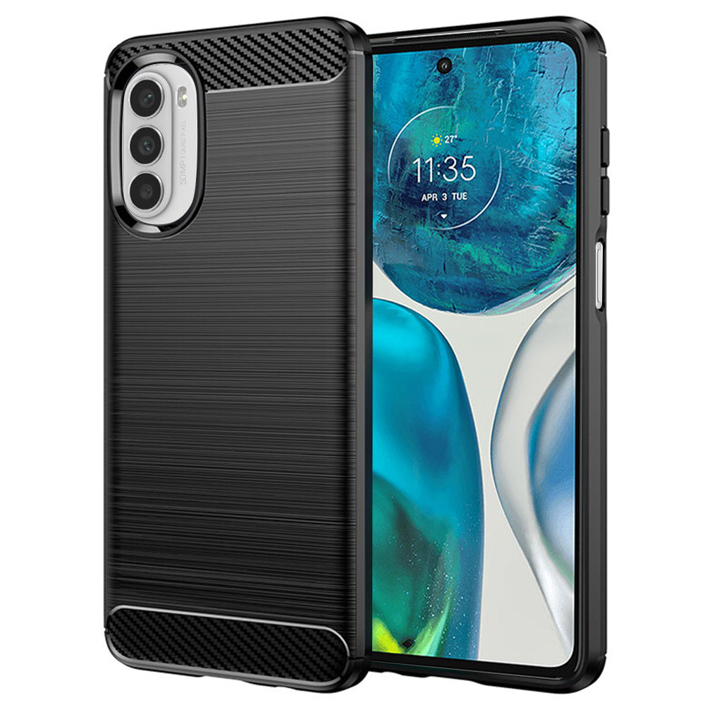 Techsuit - Carbon Silicone - Motorola Moto G52 4G / Moto G82 5G - Black