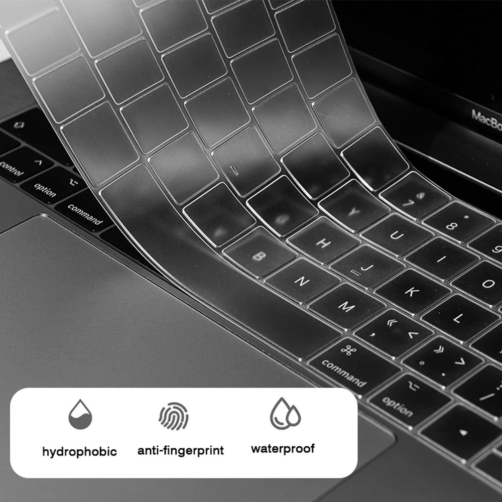 Techsuit - Premium Keyboard Cover PureTypeX (KC1) - Ultra Thin, for MacBook Air 13 (2020), Washable and Reusable - Clear