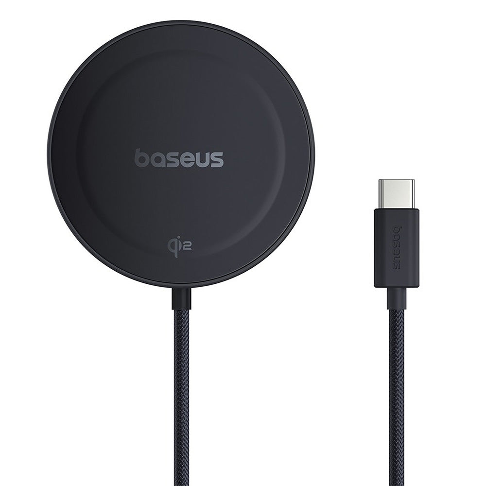 Baseus - Magnetic Wireless Charger Simple Mini4 (P10273300121-02) - Universal, with Stand, USB-C, Qi2, 15W, 1m - Cosmic 