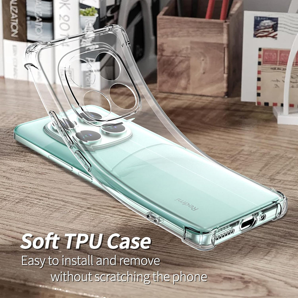 Techsuit - Shockproof Clear Silicone - Xiaomi Poco F7 Pro - Clear