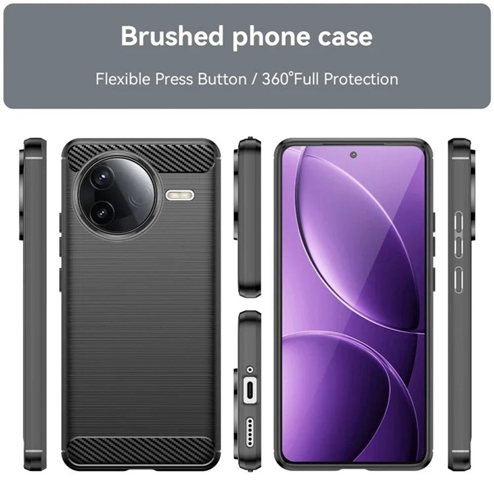 Techsuit - Carbon Silicone - Xiaomi Poco F7 Pro - Black