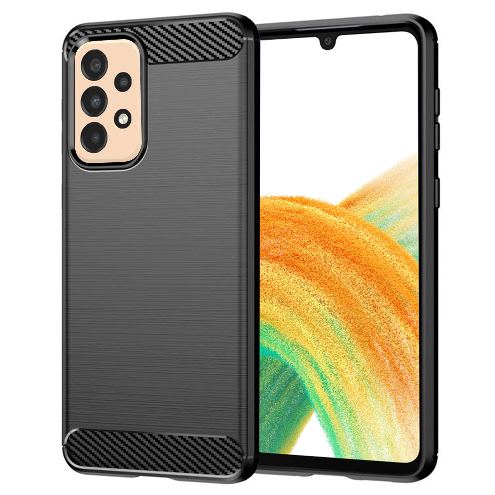 Techsuit - Carbon Silicone - Samsung Galaxy A33 5G - Black