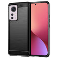 Techsuit - Carbon Silicone - Xiaomi 12 / 12X - Black