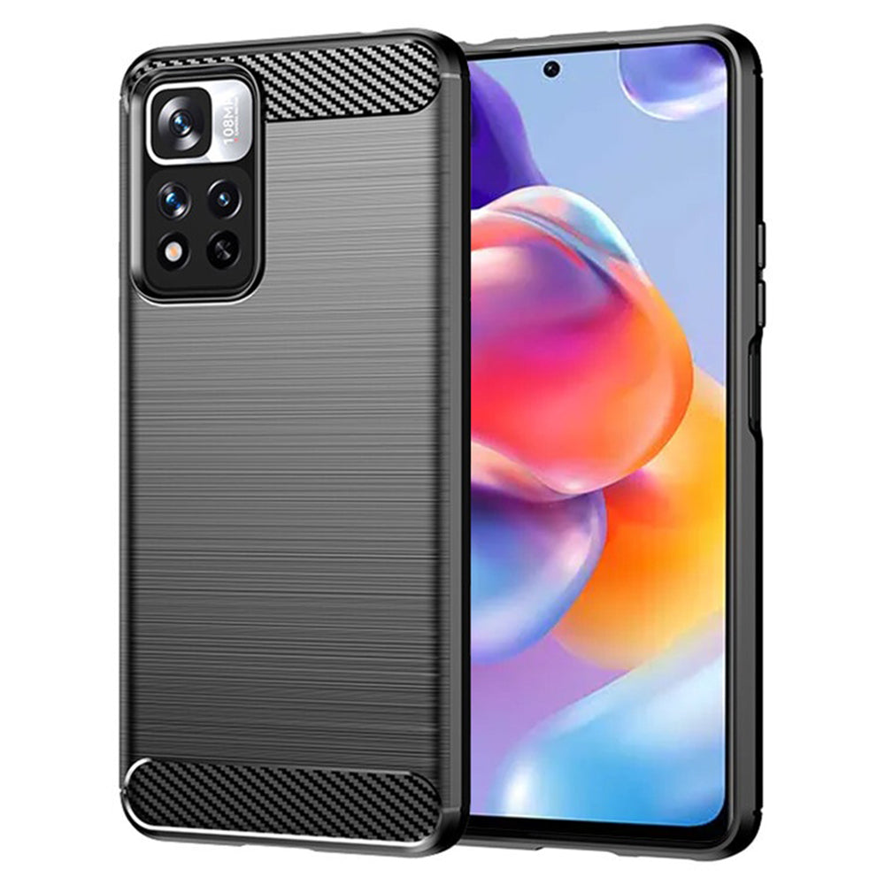 Techsuit - Carbon Silicone - Xiaomi Redmi Note 11 Pro+ 5G - Black