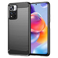 Techsuit - Carbon Silicone - Xiaomi Redmi Note 11 Pro+ 5G - Black