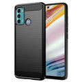 Techsuit - Carbon Silicone - Motorola Moto G60 - Black