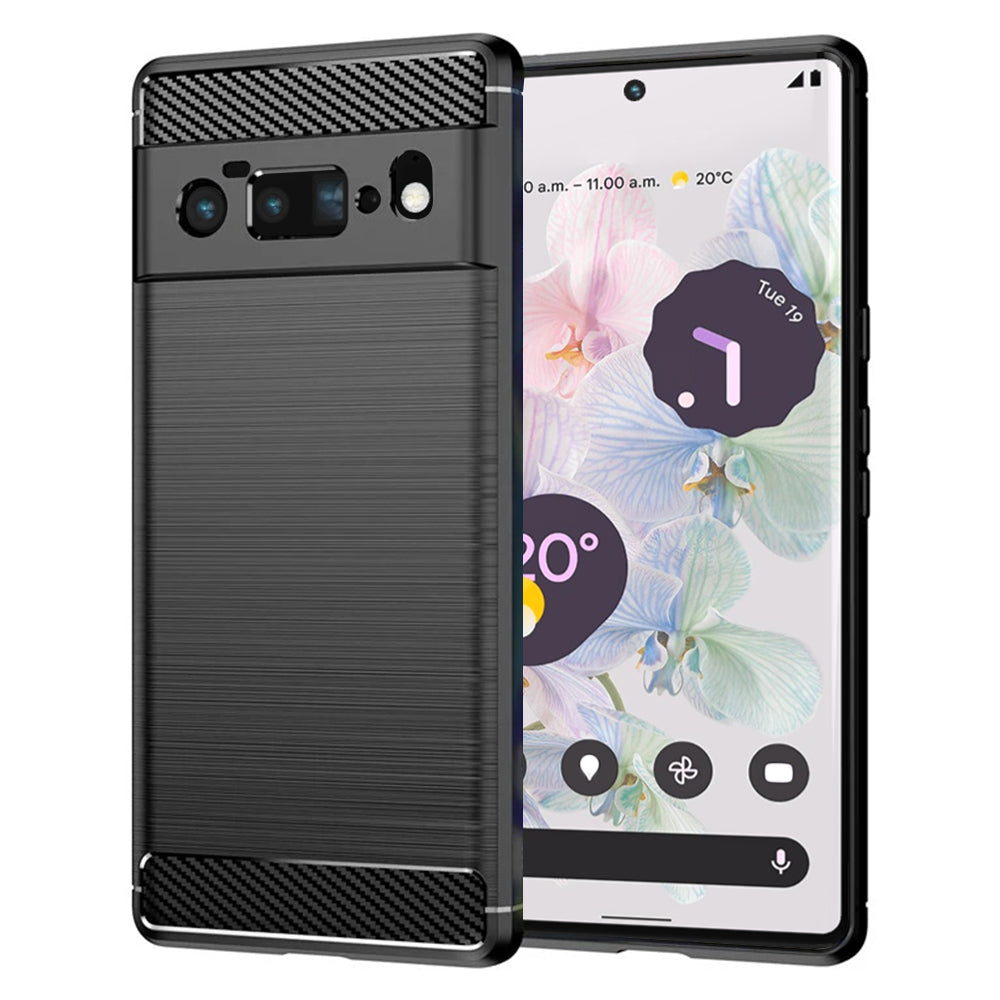Techsuit - Carbon Silicone - Google Pixel 6 Pro - Black