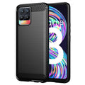 Techsuit - Carbon Silicone - Realme 8 4G / 8 Pro 4G - Black