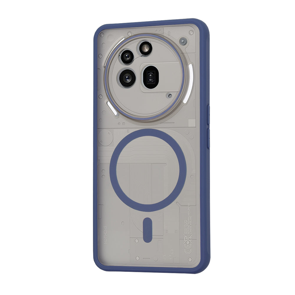 Techsuit - HaloFrost MagSafe Series - Nothing Phone (3a) Pro - Deep Blue