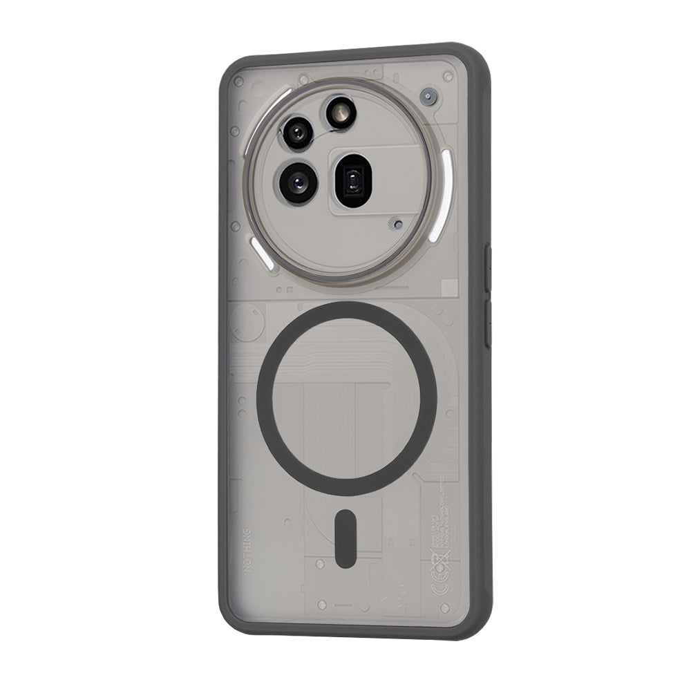 Techsuit - HaloFrost MagSafe Series - Nothing Phone (3a) Pro - Smoke Black