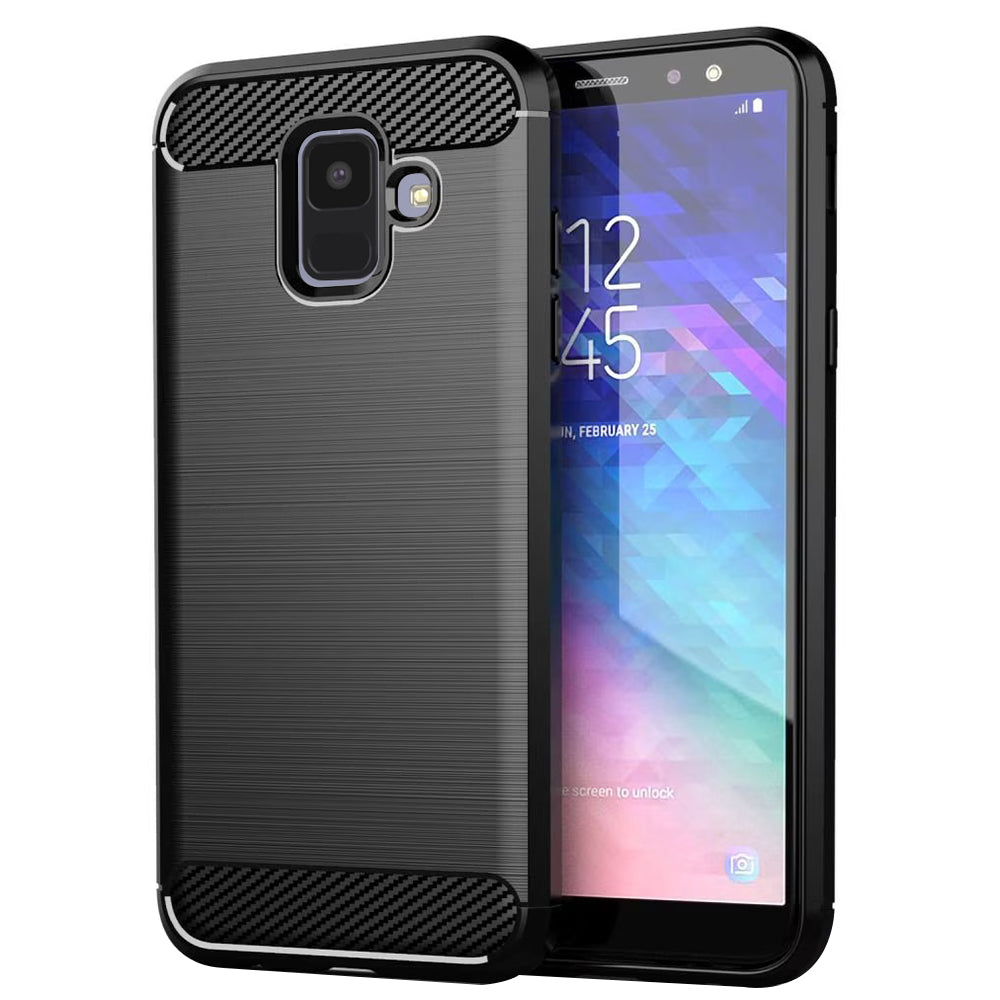 Techsuit - Carbon Silicone - Samsung Galaxy A6 2018 - Black