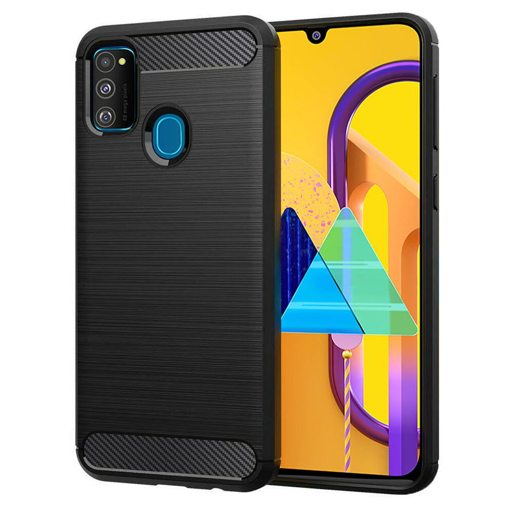 Techsuit - Carbon Silicone - Samsung Galaxy M21 / M30S - Black