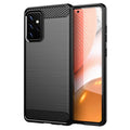 TechSuit Husa de protectie Techsuit Carbon Silicone compatibil cu Samsung Galaxy A72 4G / A72 5G, Negru
