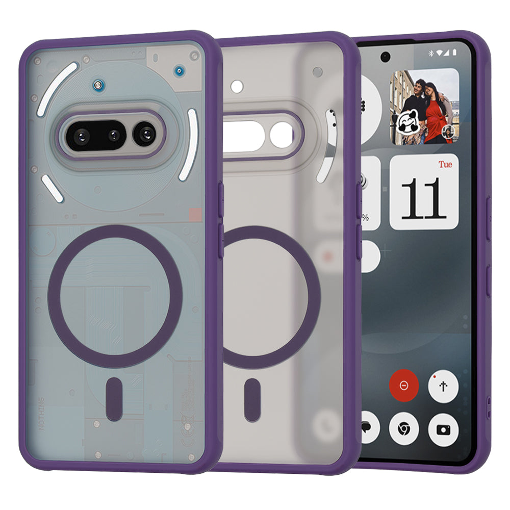 Techsuit - HaloFrost MagSafe Series - Nothing Phone (3a) - Deep Purple