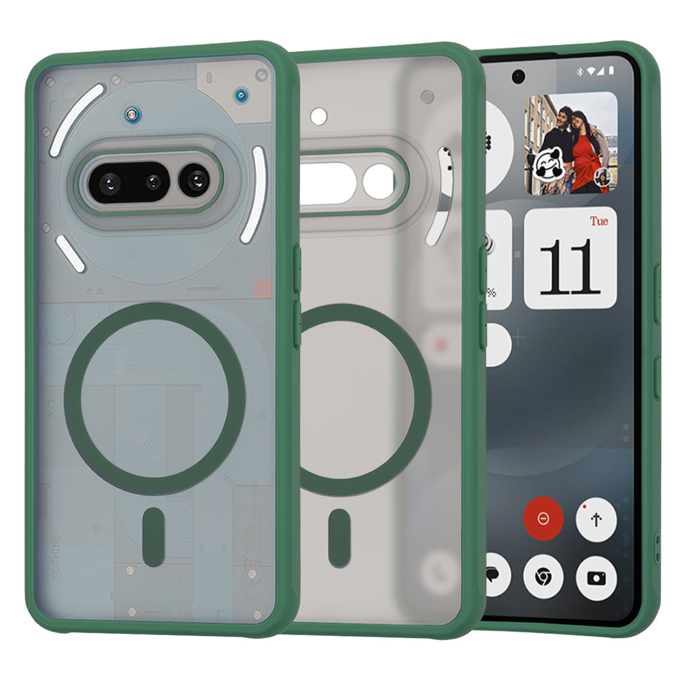 Techsuit - HaloFrost MagSafe Series - Nothing Phone (3a) - Midnight Green