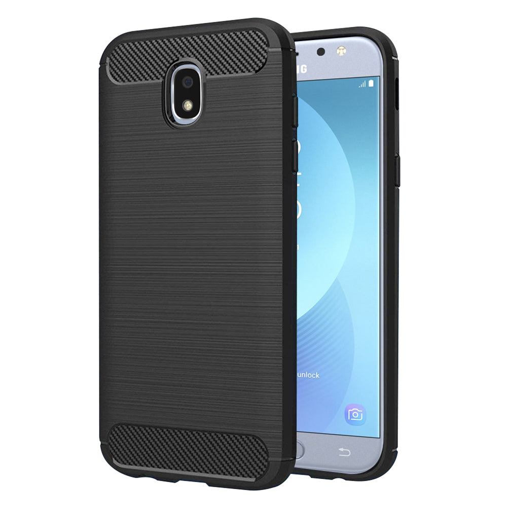 Techsuit - Carbon Silicone - Samsung Galaxy J5 2017 J530 / Galaxy J5 Pro 2017 - Black