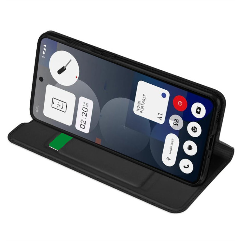 Techsuit - Magskin Book - Nothing Phone (3a) Pro - Black