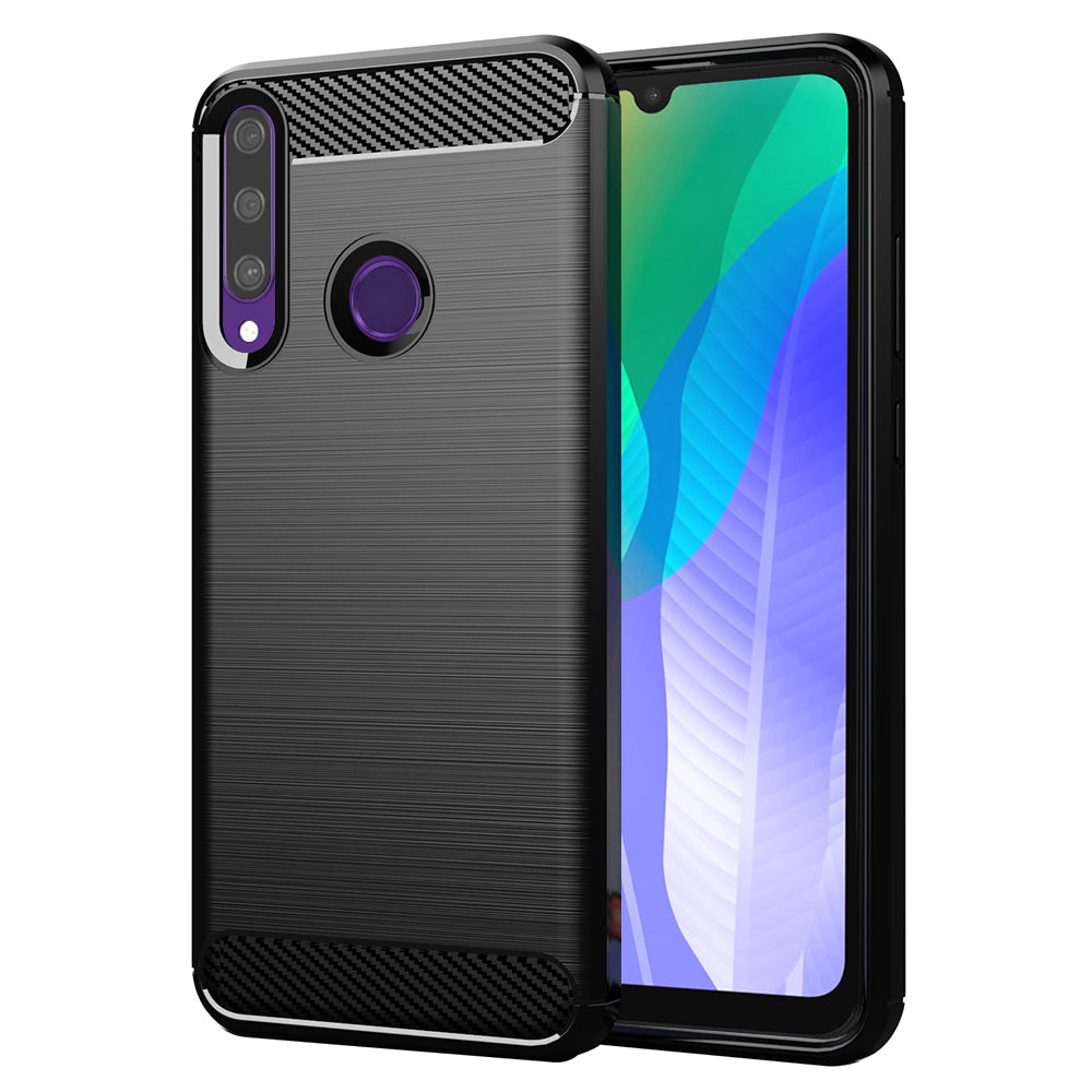 Techsuit - Carbon Silicone - Huawei Y6p - Black