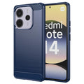 Techsuit - Carbon Silicone - Xiaomi Redmi Note 14 4G (Standard) - Blue