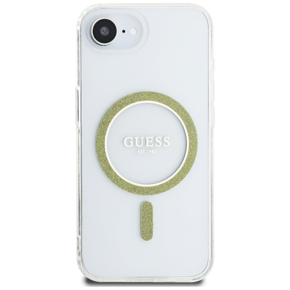 Guess - IML Glitter Circle MagSafe (GUHMPSE4HFGERET) - iPhone 16e / iPhone 17e - Clear