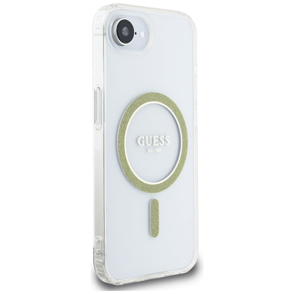 Guess - IML Glitter Circle MagSafe (GUHMPSE4HFGERET) - iPhone 16e / iPhone 17e - Clear