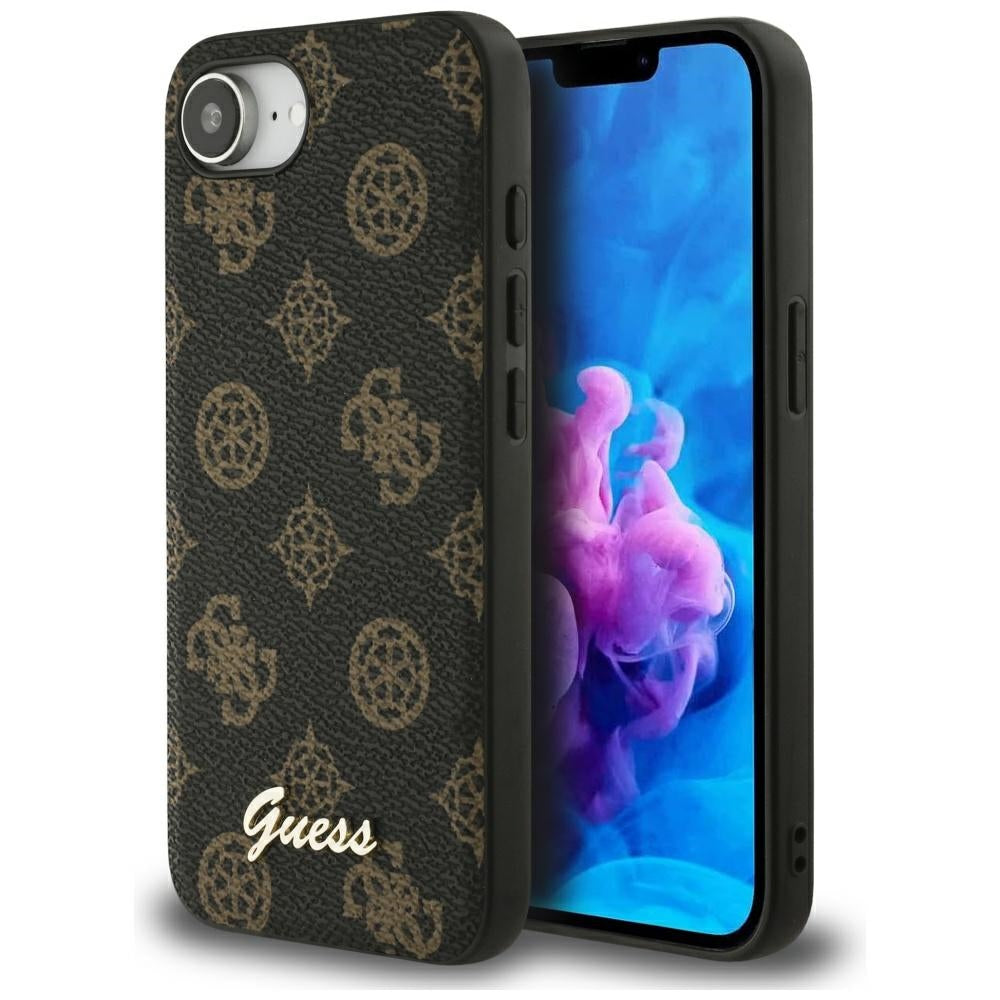 Guess - Peony Script MagSafe (GUHMPSE4PGPYSK) - iPhone 16e / iPhone 17e - Black