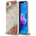 Husa pentru iPhone 16e / iPhone 17e - Guess Hardcase 4G Flower Print MagSafe (GUHMPSE4P4ROPEMCP) - Pink