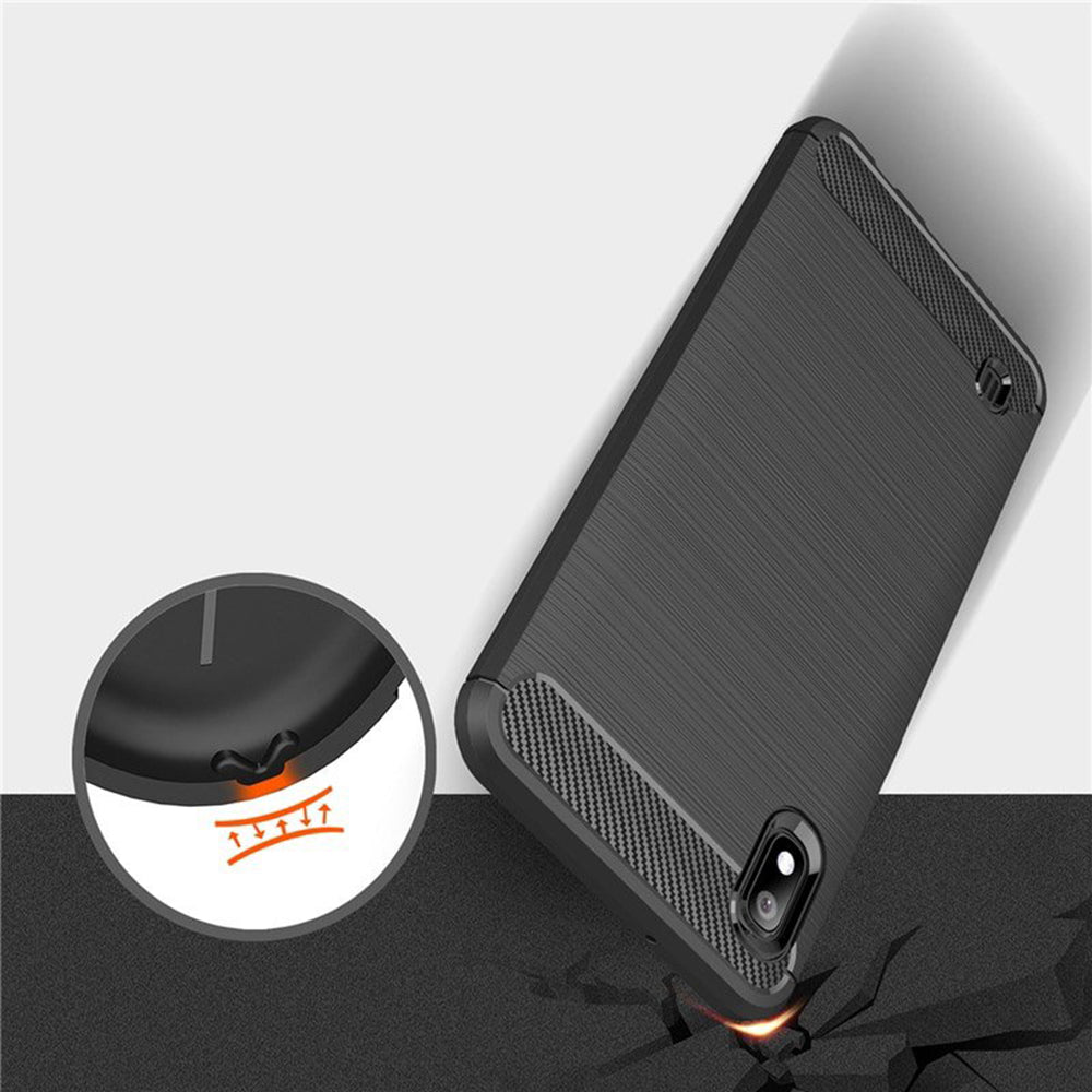 Techsuit - Carbon Silicone - Samsung Galaxy A10 / M10 - Black