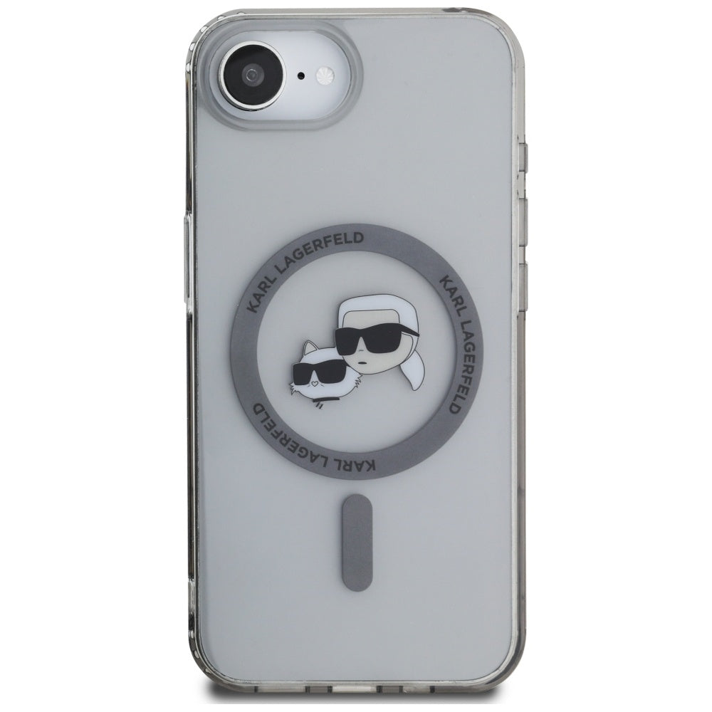 Karl Lagerfeld - IML MagSafe (KLHMPSE4HLSKCK) - iPhone 16e / iPhone 17e - Metal Karl&Choupette Head