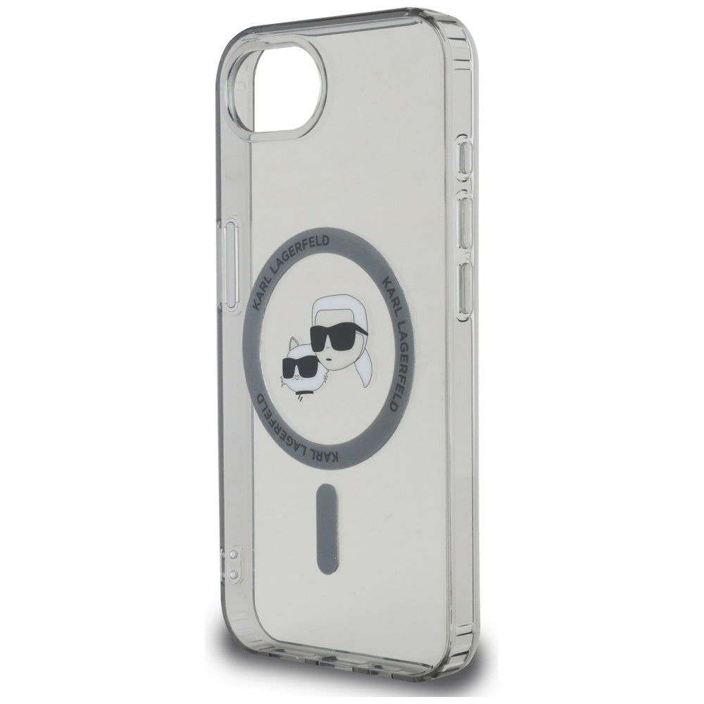 Karl Lagerfeld - IML MagSafe (KLHMPSE4HLSKCK) - iPhone 16e / iPhone 17e - Metal Karl&Choupette Head