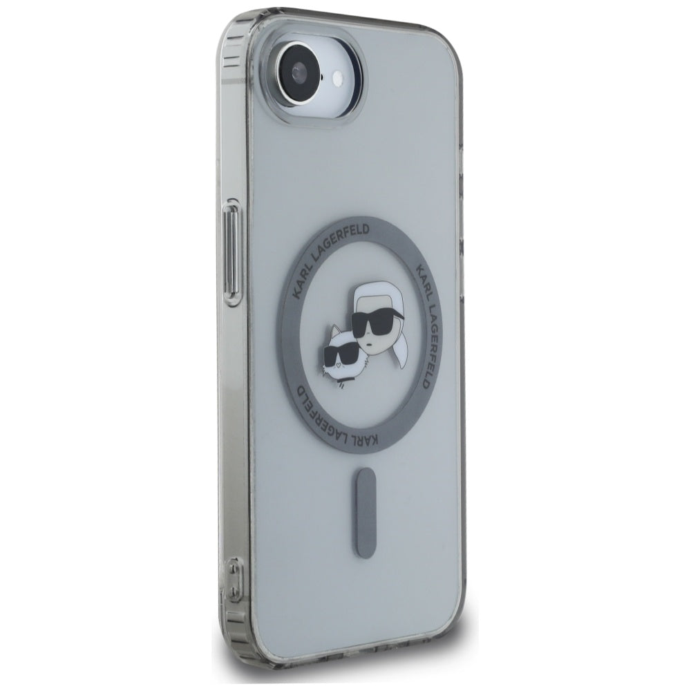 Karl Lagerfeld - IML MagSafe (KLHMPSE4HLSKCK) - iPhone 16e / iPhone 17e - Metal Karl&Choupette Head