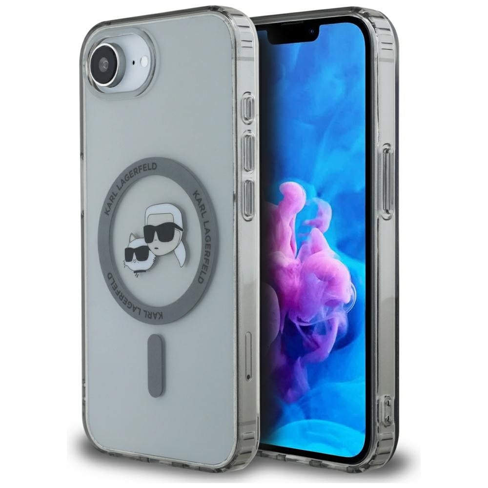 Karl Lagerfeld - IML MagSafe (KLHMPSE4HLSKCK) - iPhone 16e / iPhone 17e - Metal Karl&Choupette Head