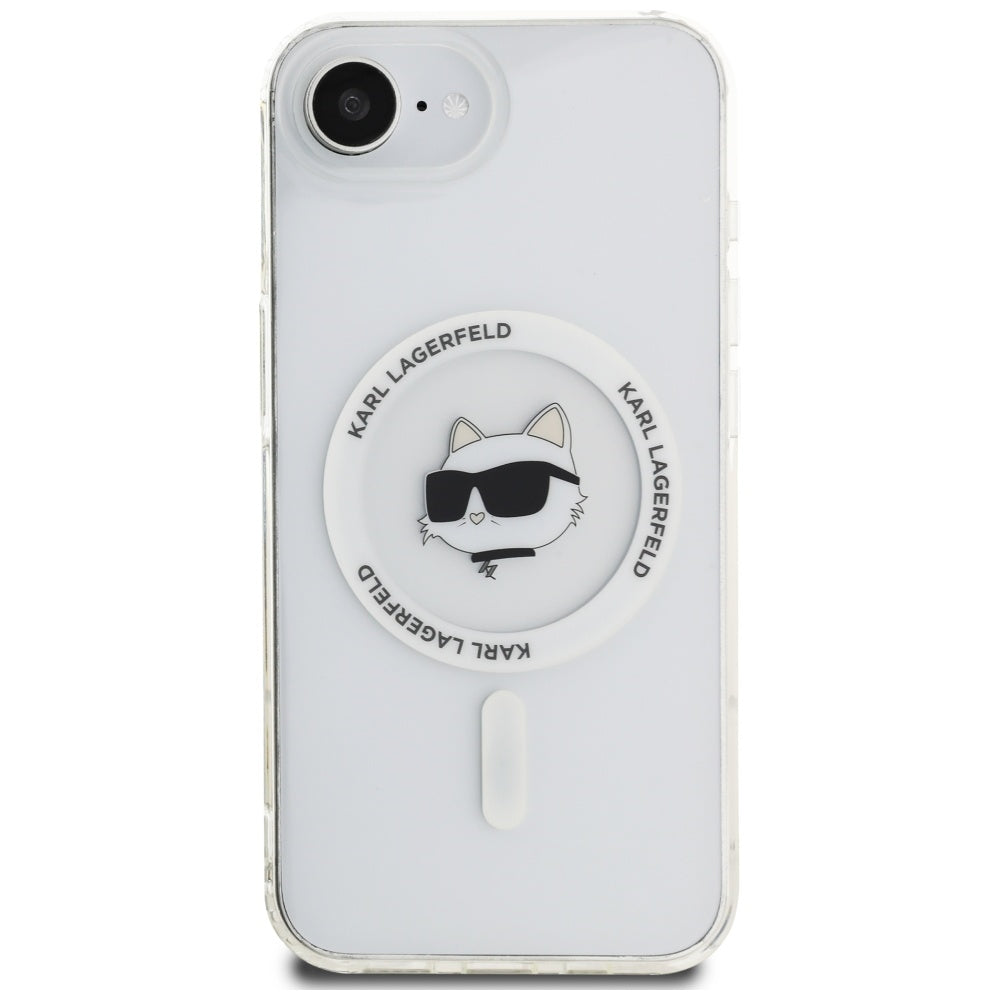 Karl Lagerfeld - IML MagSafe (KLHMPSE4HLSCHH) - iPhone 16e / iPhone 17e - White Choupette`s Head