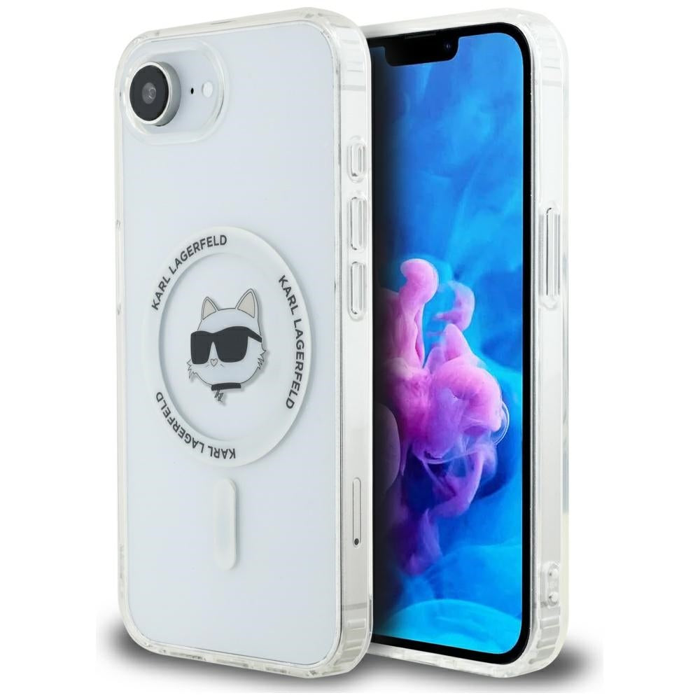 Karl Lagerfeld - IML MagSafe (KLHMPSE4HLSCHH) - iPhone 16e / iPhone 17e - White Choupette`s Head