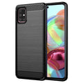 Techsuit - Carbon Silicone - Samsung Galaxy A71 4G - Black