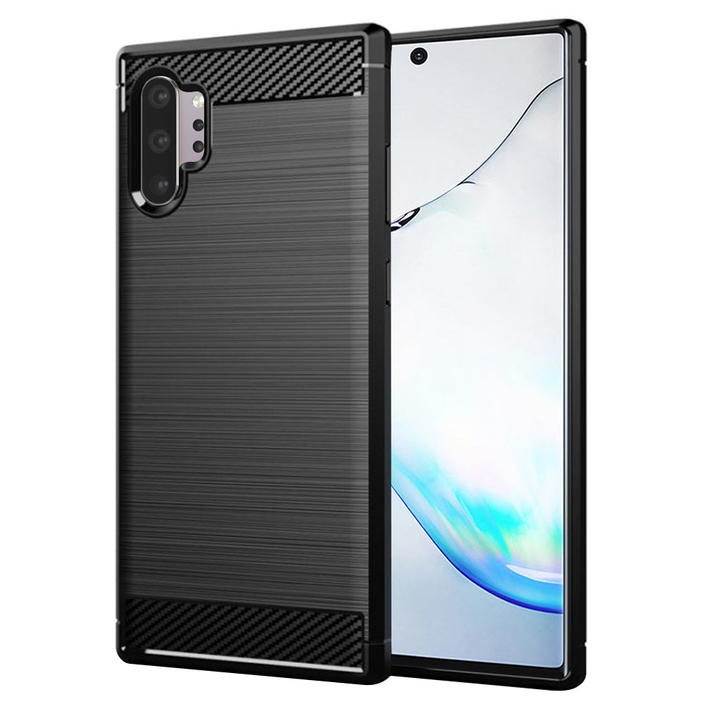 Techsuit - Carbon Silicone - Samsung Galaxy Note 10 Plus 4G / Note 10 Plus 5G - Black