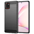 Techsuit - Carbon Silicone - Samsung Galaxy Note 10 Lite - Black