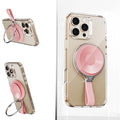 ESR - Suction Phone Mount HaloLock (2K6500101) - Hands-Free Mirror Phone Stand, Magnetic, 360° Rotation Ring - Pink