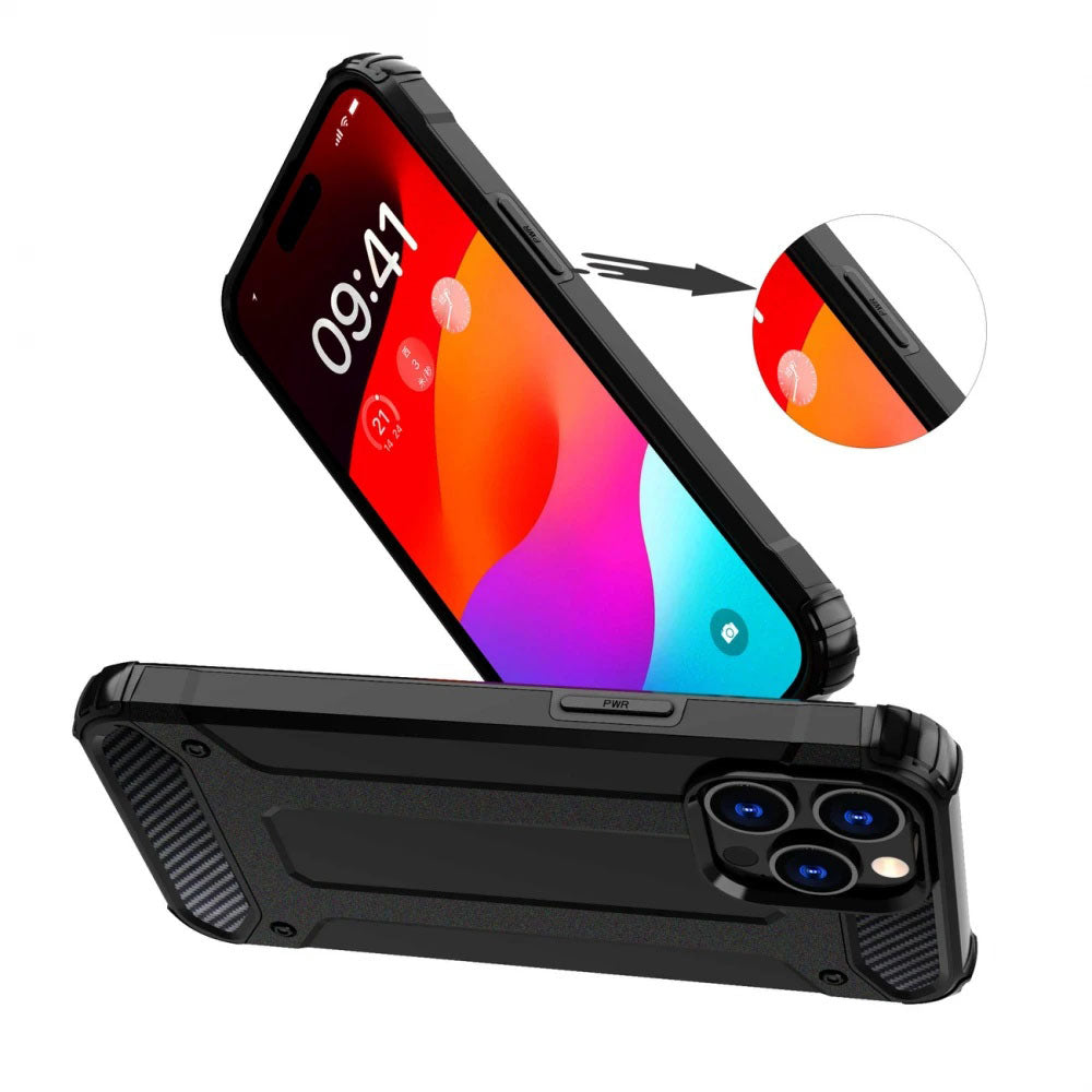 Techsuit - Hybrid Armor - Xiaomi Redmi Note 14 Pro 5G / Poco X7 - Black