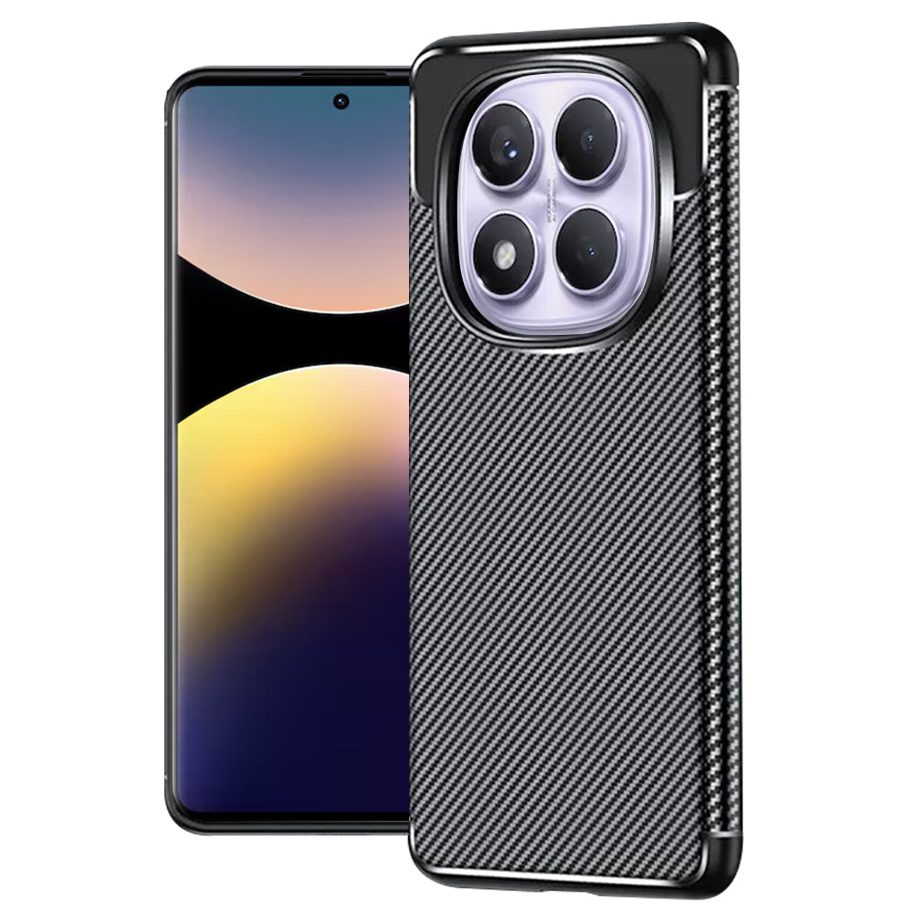 Techsuit - CarbonFiber - Xiaomi Redmi Note 14 Pro 4G - Black