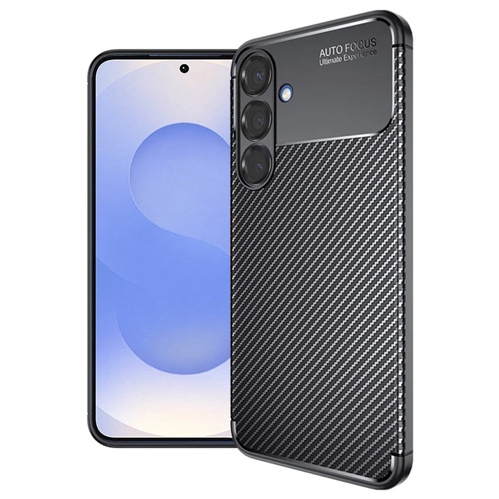Techsuit - CarbonFiber - Samsung Galaxy S25 - Black