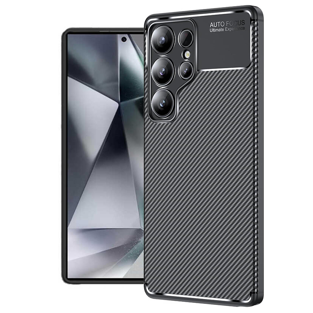 Techsuit - CarbonFiber - Samsung Galaxy S25 Ultra - Black