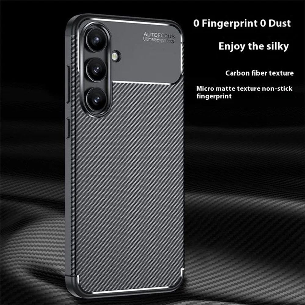 Techsuit - CarbonFiber - Samsung Galaxy S24 FE - Black