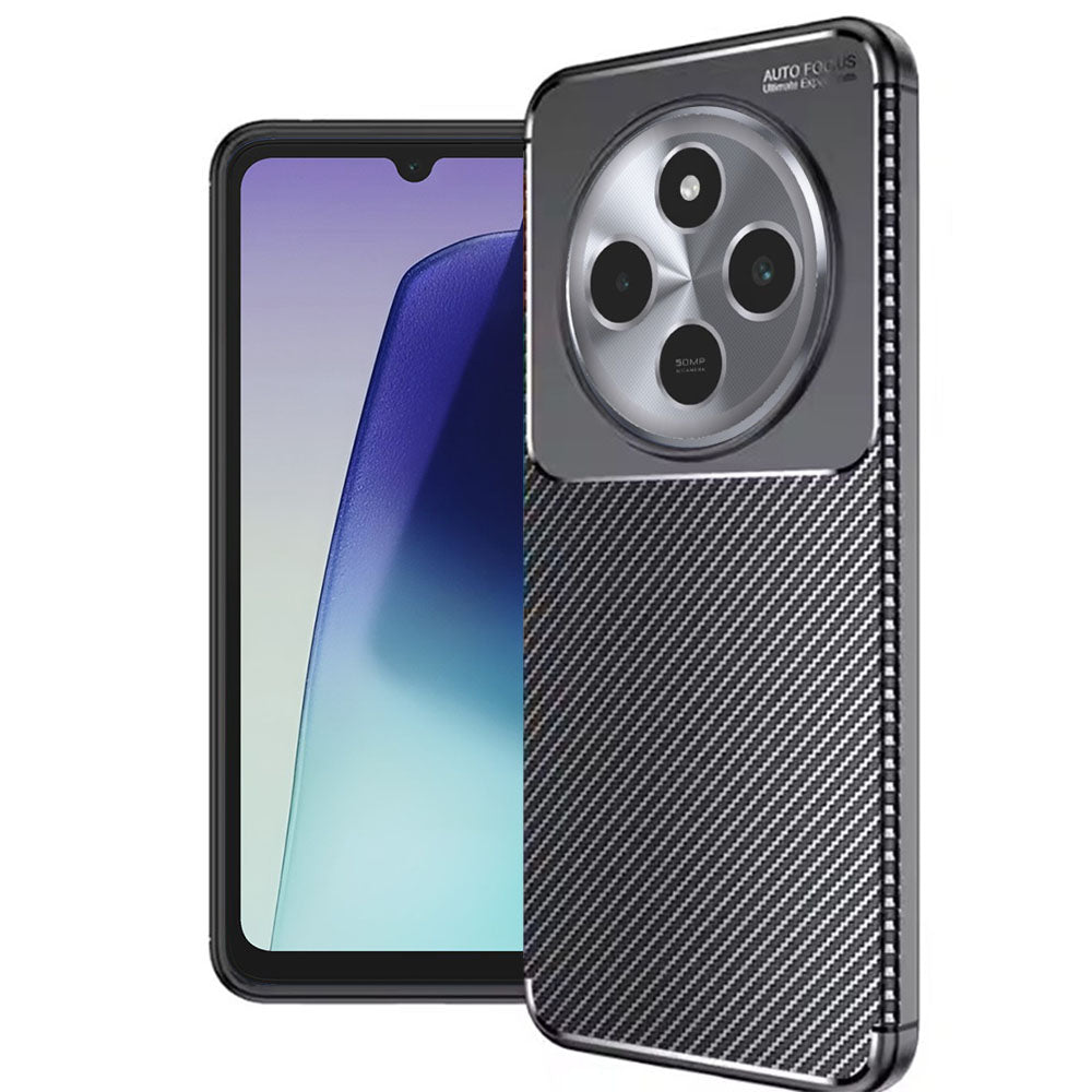 Techsuit - CarbonFiber - Xiaomi Redmi 14C / Poco C75 - Black