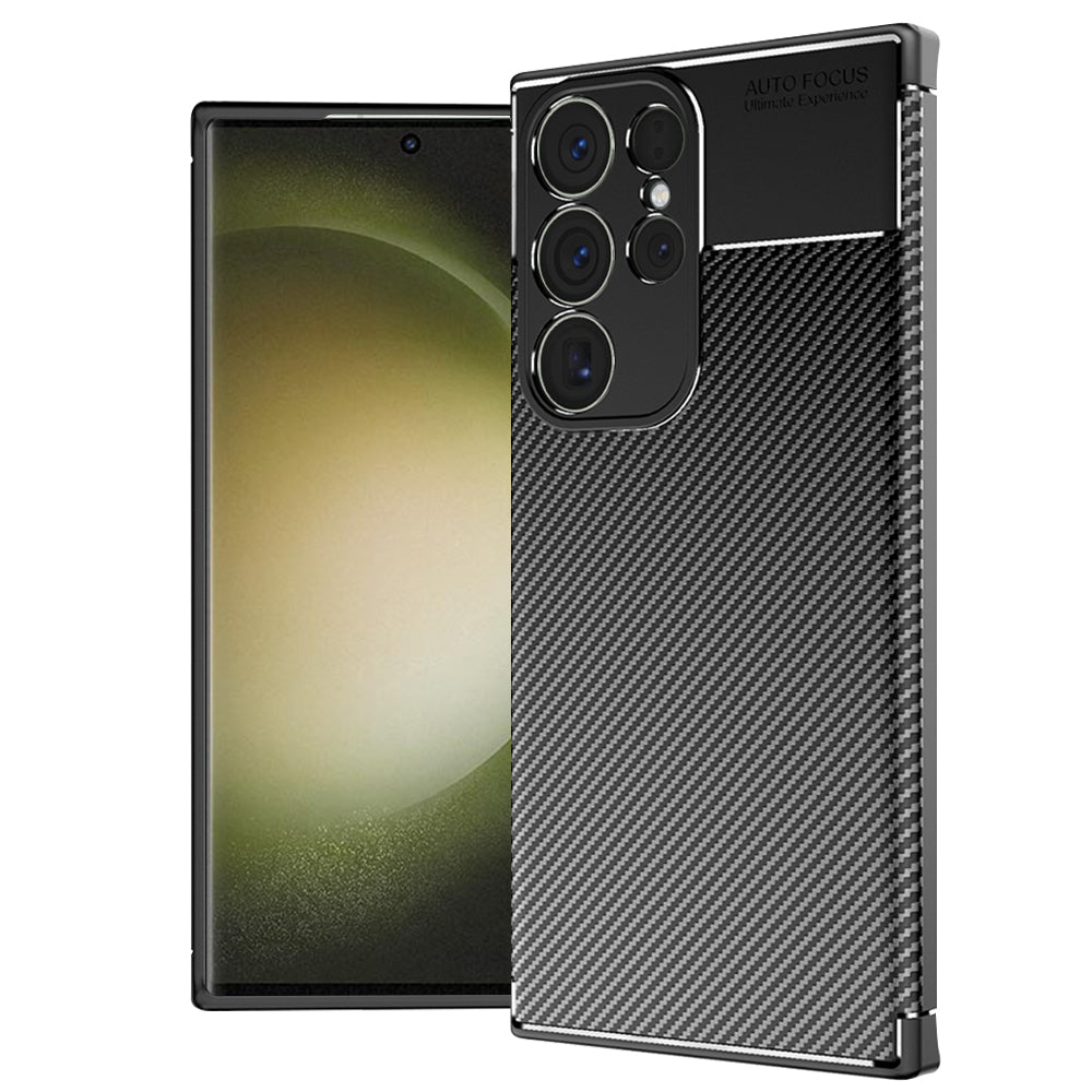 Techsuit - CarbonFiber - Samsung Galaxy S23 Ultra - Black