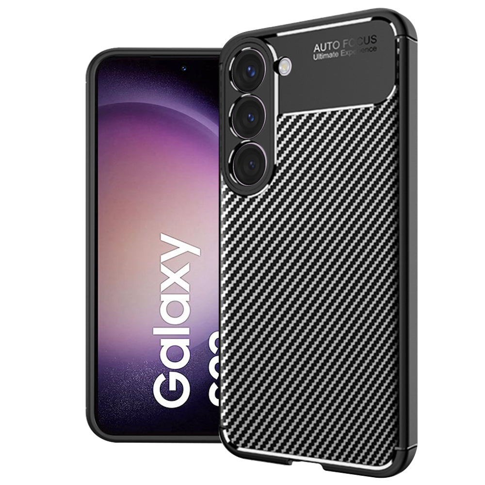 Techsuit - CarbonFiber - Samsung Galaxy S23 - Black