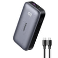 Ugreen - Power Bank PB502 (25185) - Fast Charging, with Digital Display, 10000mAh, USB, Type-C, 30W, 5V/3A - Grey