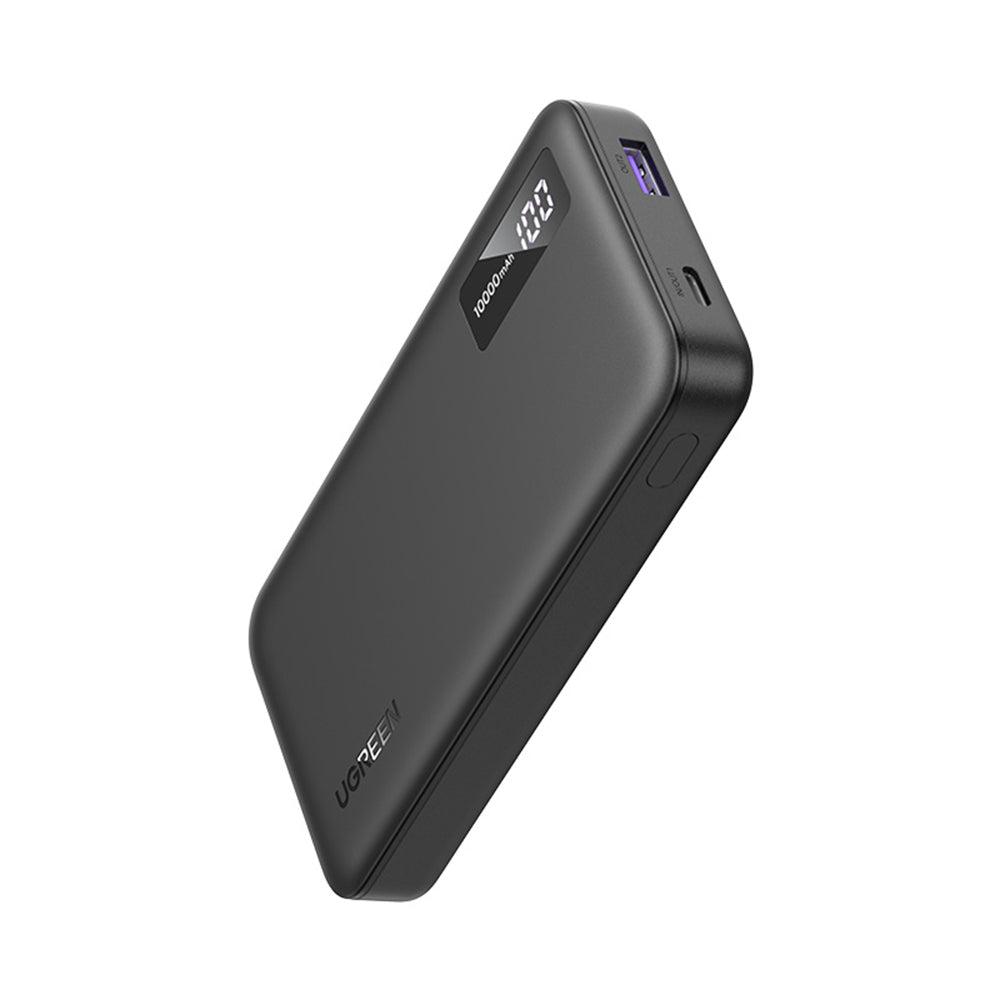 Ugreen - Power Bank PB311 (25742) - Fast Charging, LED Display, 10000mAh, USB, Type-C, PD3.0, 20W, 5V/3A - Black